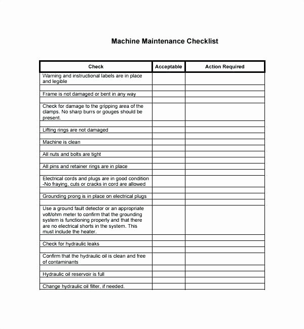 Facility Maintenance Plan Template Unique Fice Maintenance Checklist Printer Template Definition