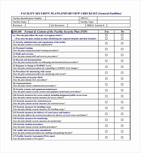 Facility Security Plan Template Beautiful Sample Security Plan Template 10 Free Documents In Pdf