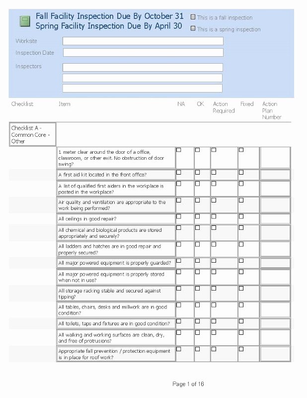 Facility Security Plan Template Best Of 29 Of Facility Audit Template