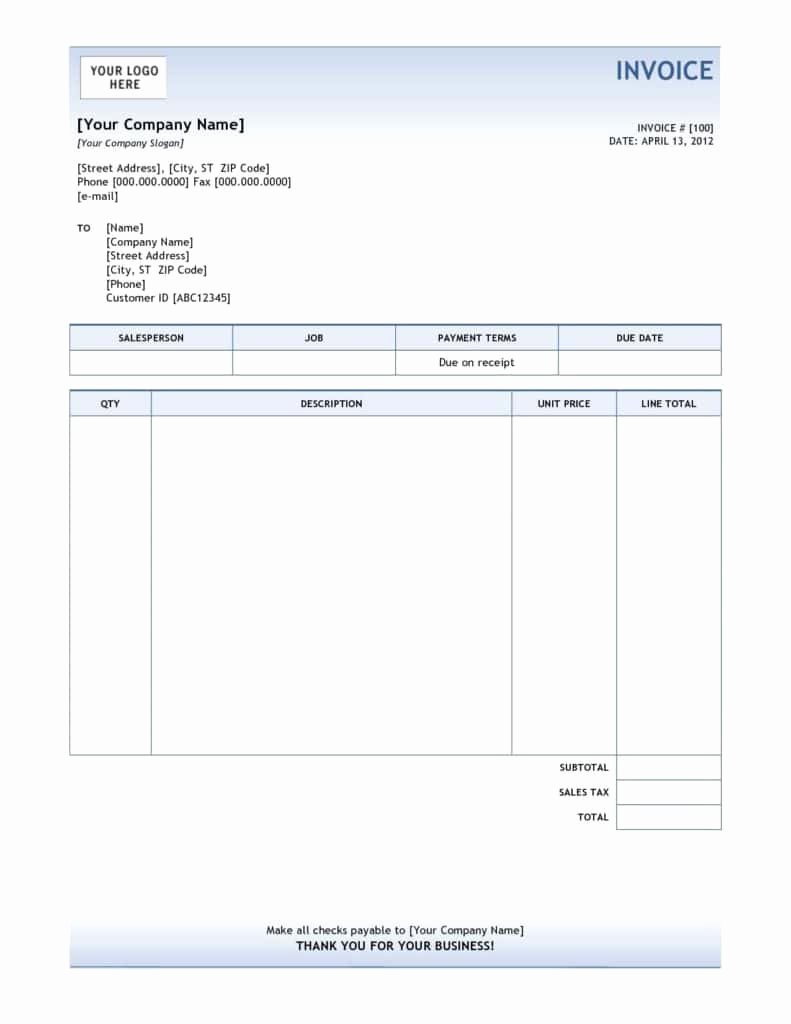 Fake Auto Repair Receipt Awesome Fillable Auto Repair Invoice and Automotive Invoice