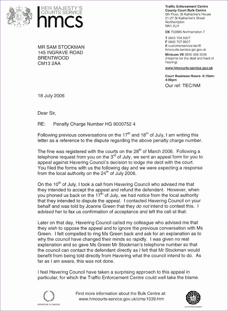 Fake Letter Of Recommendation Elegant Speeding Ticket Appeal Letter Template Bluemooncatering