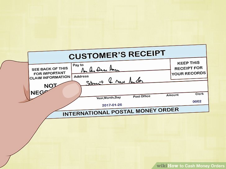 Fake Money order Receipt Template Lovely 3 Ways to Cash Money orders Wikihow