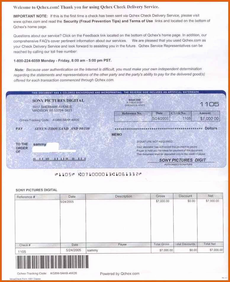 Fake Money Order Receipt Template