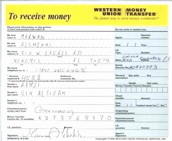 Fake Money order Template Inspirational Western Union Receipts Western Union Transfer Receipt