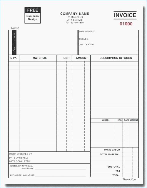 oil-change-invoice-template