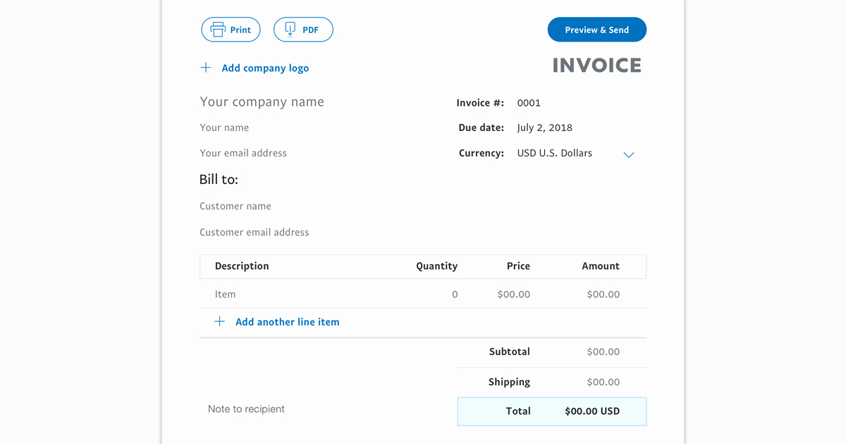 Fake Paypal Payment Generator Awesome Invoice Template Free Invoice Generator