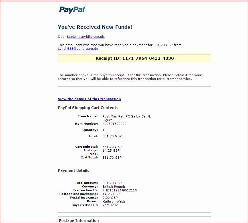 Fake Paypal Payment Generator Unique Paypal Notification Of Payment Received – Fake Pdf Malware