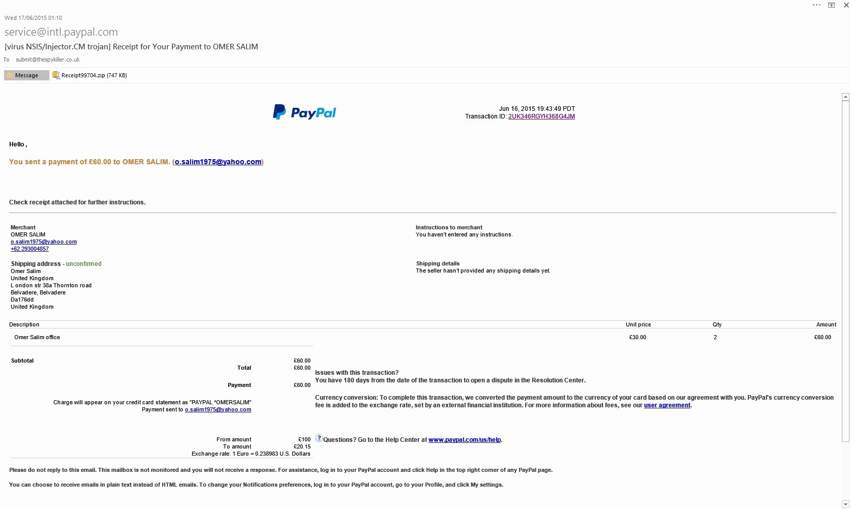 Fake Paypal Receipt Maker Inspirational Paypal Invoice Template Expense Spreadshee Invoice From