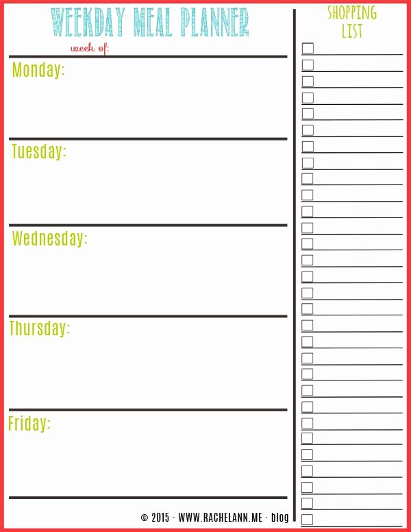 Family Meal Plan Template Beautiful Best 25 Meal Planning Templates Ideas On Pinterest