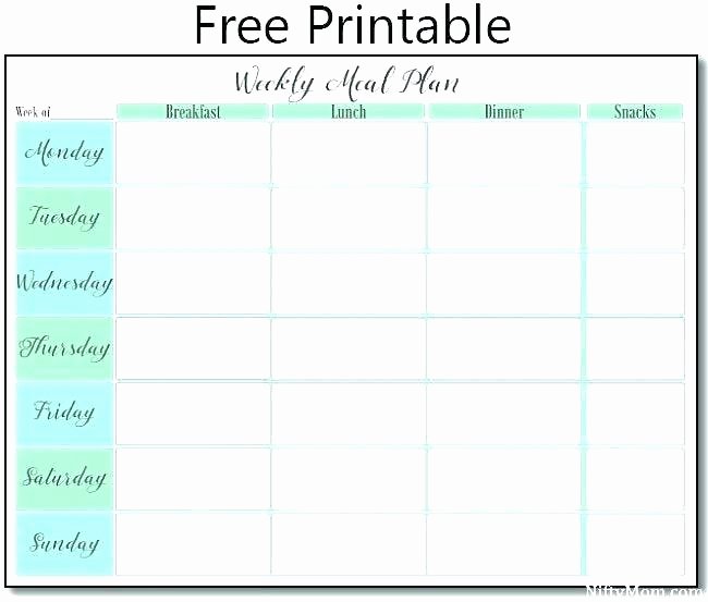 Family Meal Plan Template Best Of Family Meal Planner Template Plan Gallery Weekly Fresh