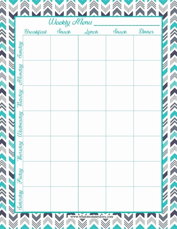Family Meal Plan Template Inspirational Free Printable Weekly Meal Planning Templates and A Week