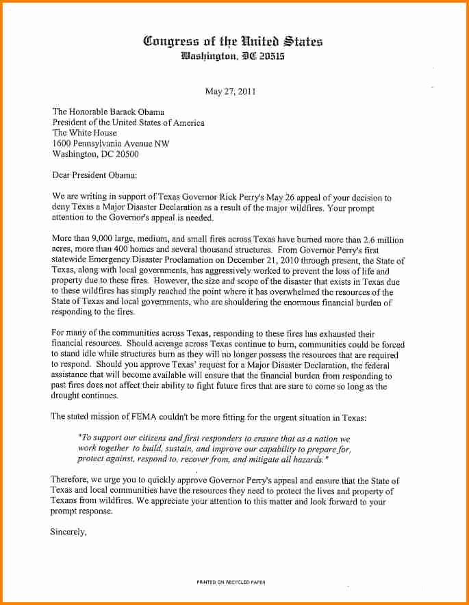 Fema Appeal Letter Template Fresh 5 Sample Appeal Letter to Department Of Labor