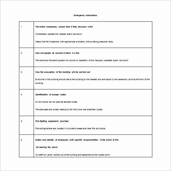 Fire Safety Plan Template Best Of 12 Evacuation Plan Templates Google Docs Ms Word