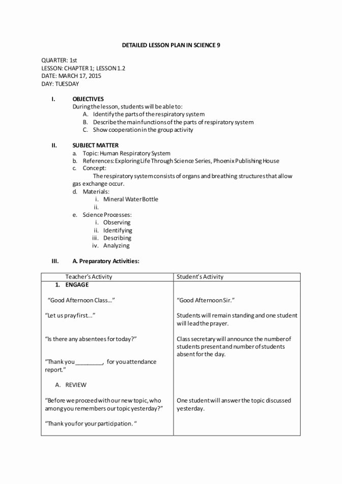 Five E Lesson Plan Template Lovely 7th Grade Science Lesson Plan Template Intricutlaser