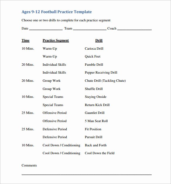 Football Practice Plan Template Elegant 11 Practice Schedule Templates Doc Pdf