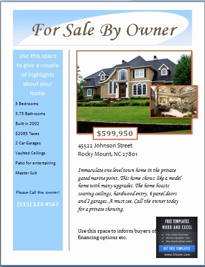 For Sale Template Word Best Of Sample Real Estate Poster Template
