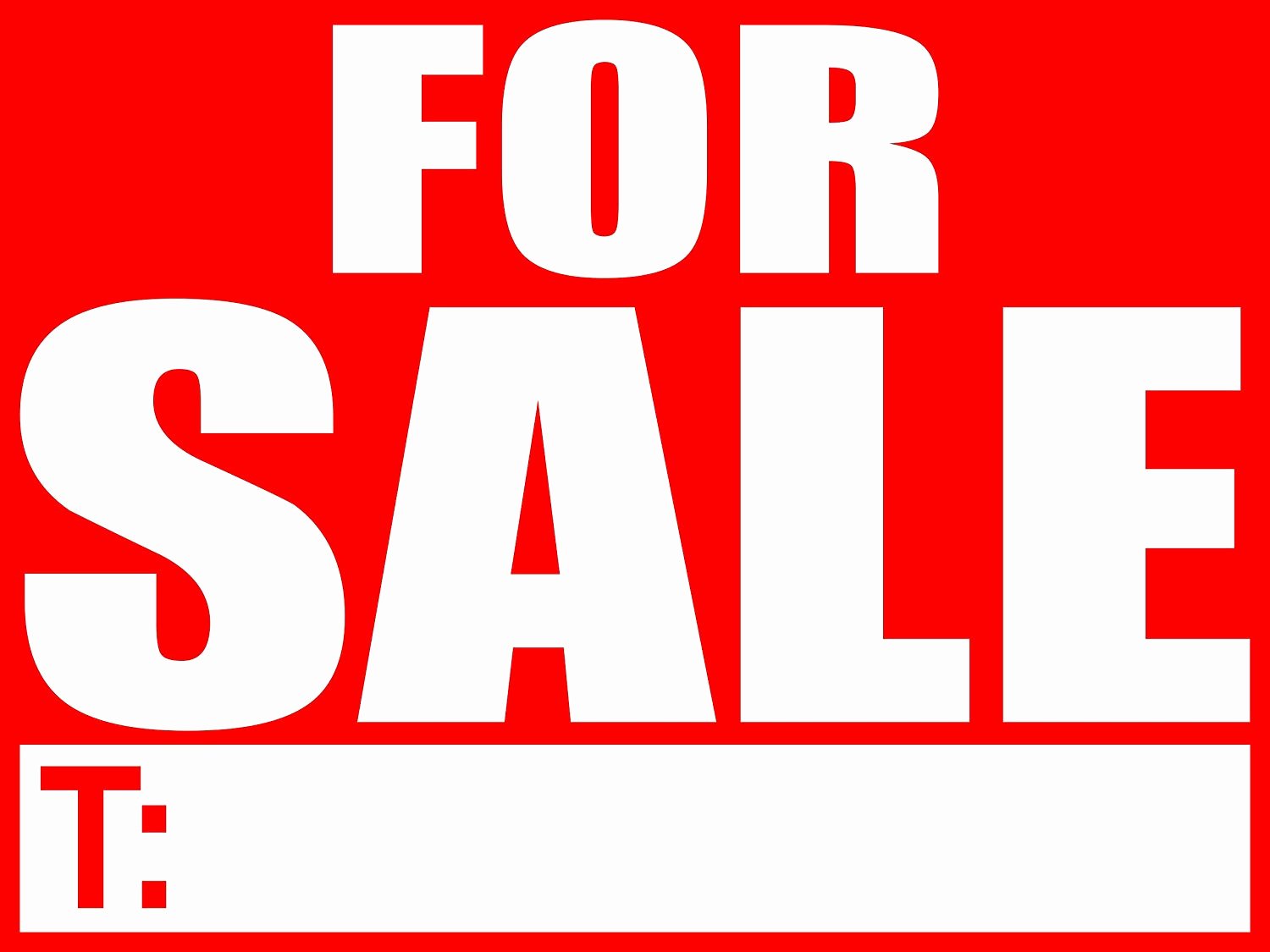 For Sale Template Word Unique Sign for Car