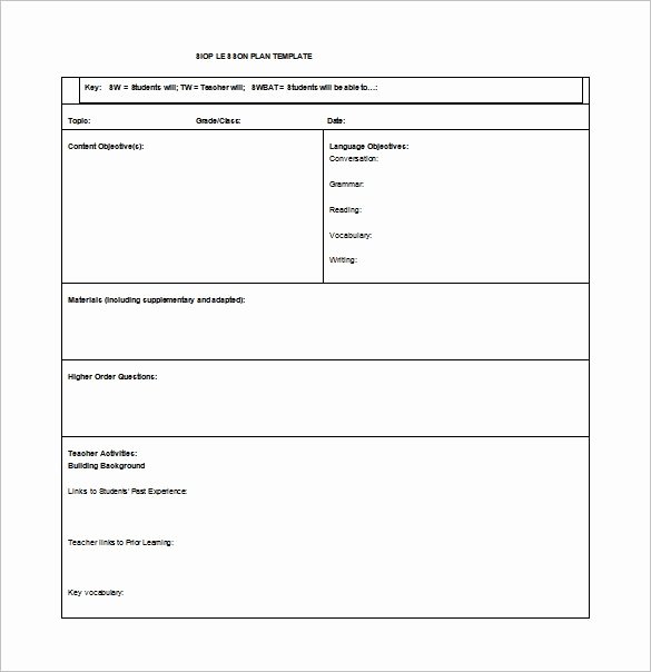 Foreign Language Lesson Plan Template New Language Lesson Plan Template – Lesson Plan Template