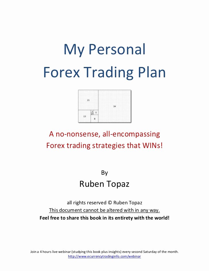 Forex Trading Plan Template Inspirational My Personal forex Trading Plan