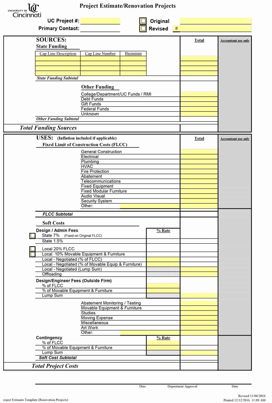Formal Estimate Template Lovely 44 Free Estimate Template forms [construction Repair