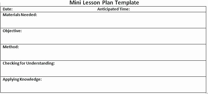 Formal Lesson Plan Template Best Of Lesson Plan format