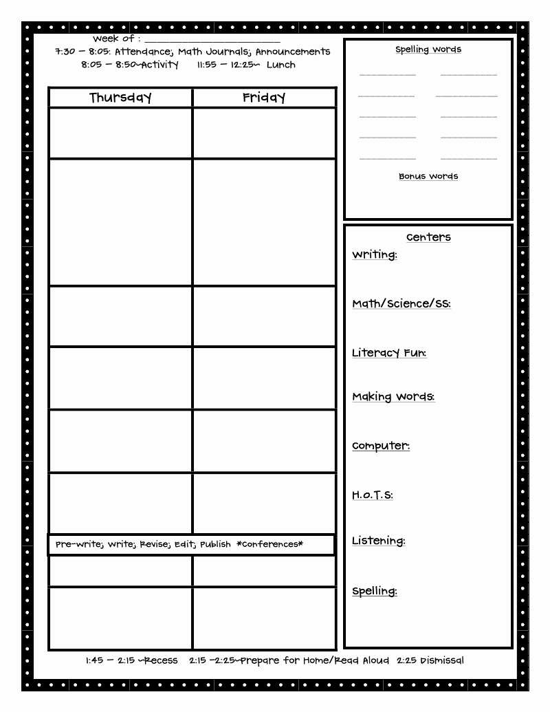 Formal Lesson Plan Template Unique Crazy for First Grade Back to School the First Day In