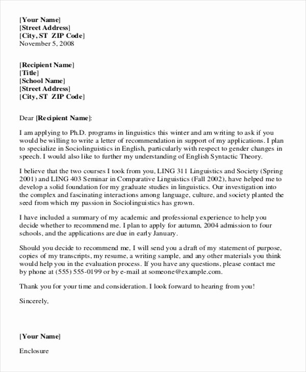 Formal Letter format for Request Fresh 7 formal Reference Letter Templates Free Word Pdf