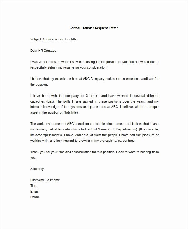 Formal Letter format for Request Luxury 12 Sample formal Request Letters Pdf Word Apple Pages