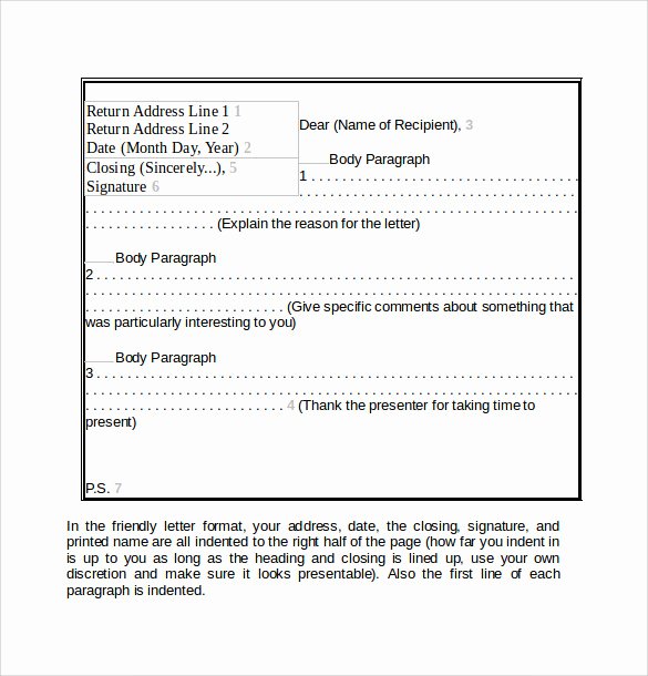 Format Of A Friendly Letter Best Of Friendly Letter 11 Samples Examples &amp; formats