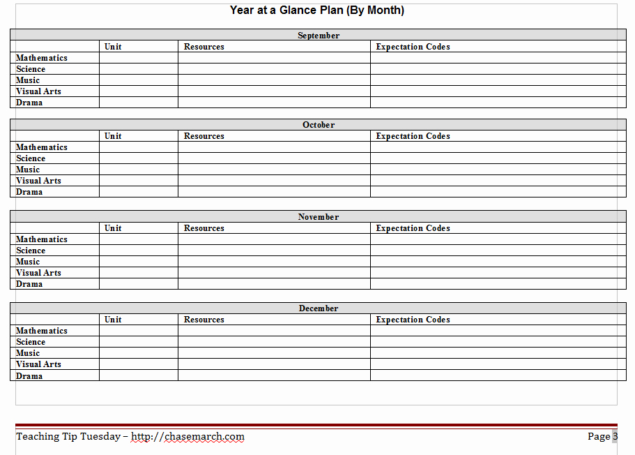 Four Year Plan Template Fresh October 2013
