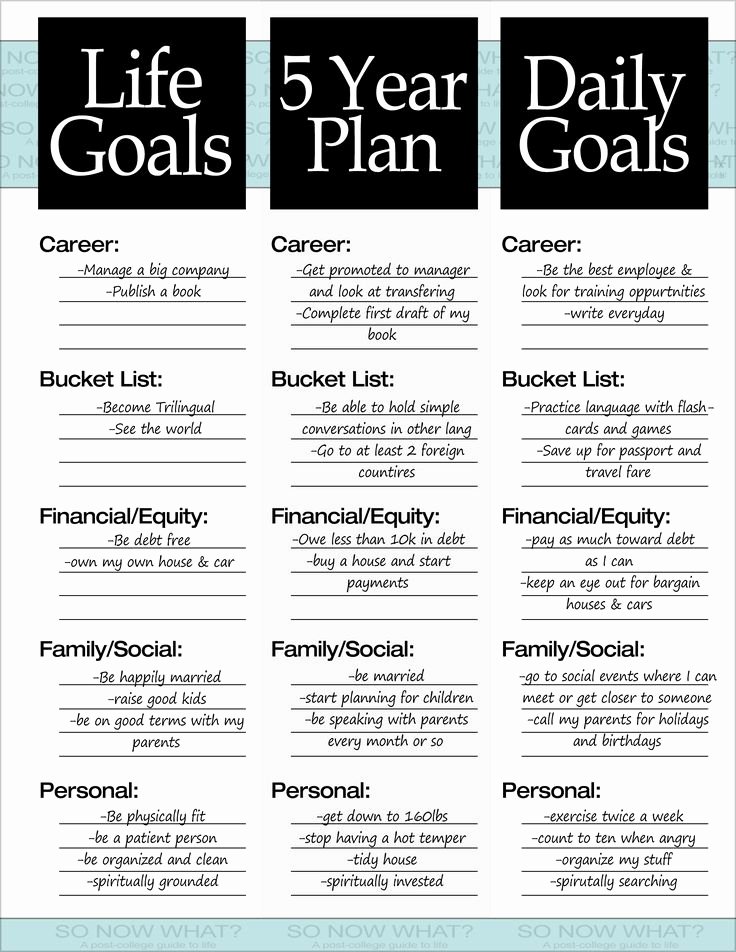 Four Year Plan Template Ucsd Fresh the 3 Steps to A 5 Year Plan Plannning