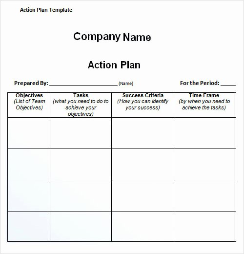 Free Action Plan Template Inspirational 27 Plan Templates