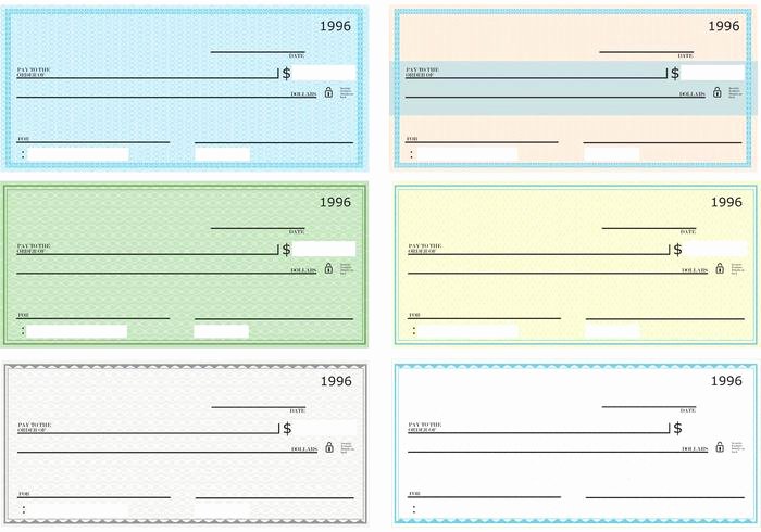 Free Editable Cheque Template Inspirational Blank Check Vector Pack Download Free Vector Art Stock