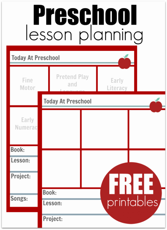 Free Editable Lesson Plan Template Luxury Must Read Advice for New Preschool Teachers No Time for