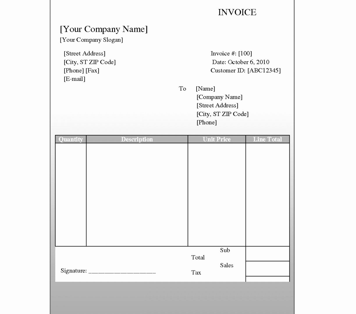 Free Invoice Template for Mac Awesome Types Of Invoice Templates Mac