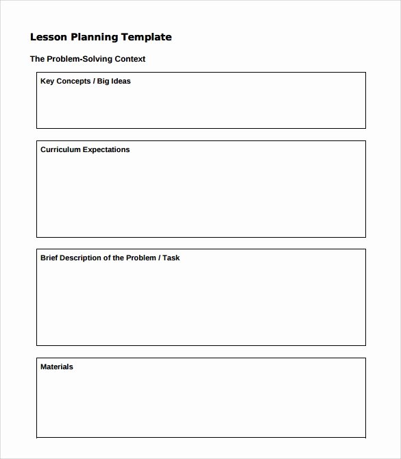 Free Lesson Plan Template New Preschool Lesson Plan Template 10 Download Free