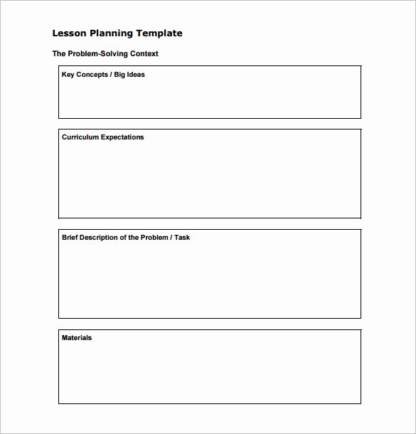 Free Lesson Plan Template Word Awesome 7 Teacher Lesson Plan Templates Doc Pdf Excel
