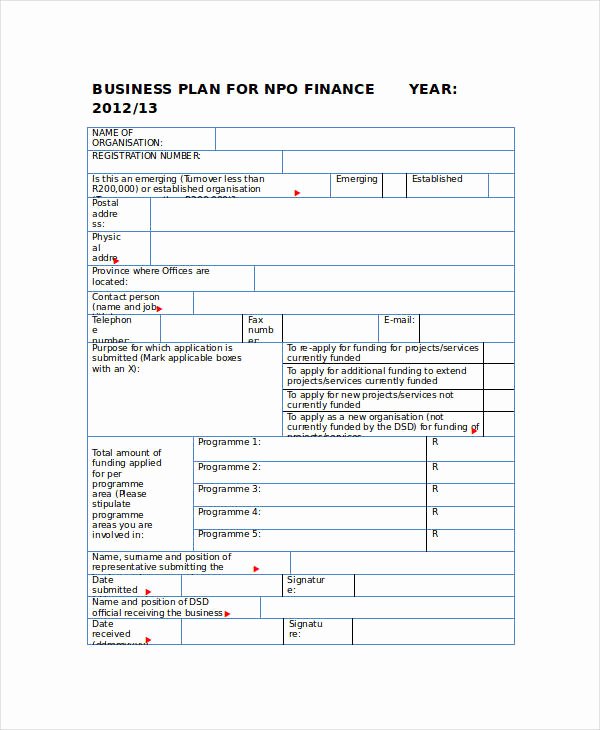 Free Nonprofit Business Plan Template Best Of Non Profit Business Plan 13 Pdf Word Documents
