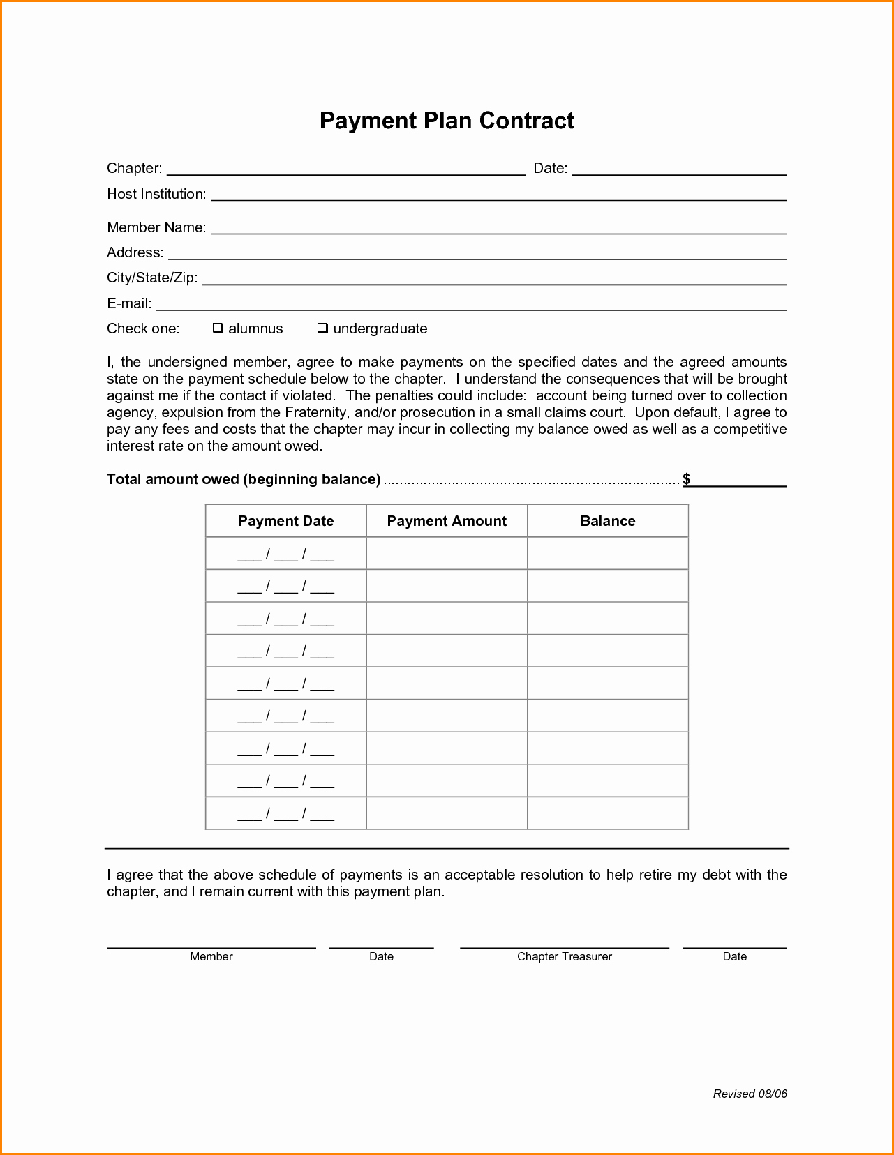 Free Online Payment form Best Of Agreement Templates