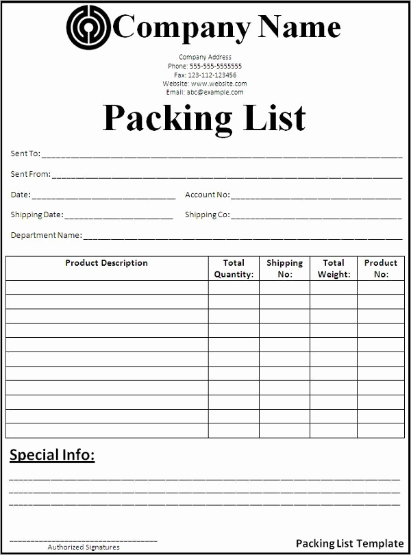 Free Packing List Template Unique 32 Packing List Templates Free Excel Word Pdf format