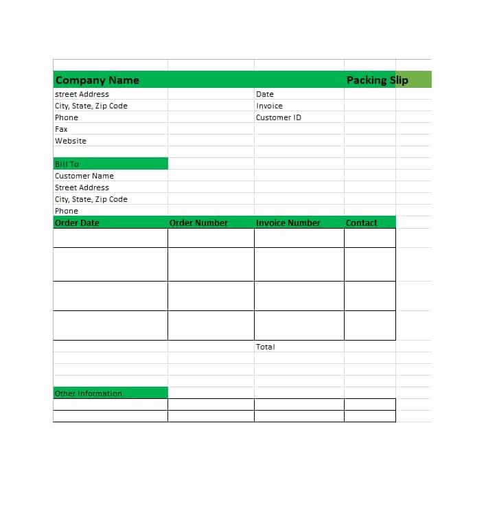 Free Packing Slip Template Awesome 30 Free Packing Slip Templates Word Excel Template