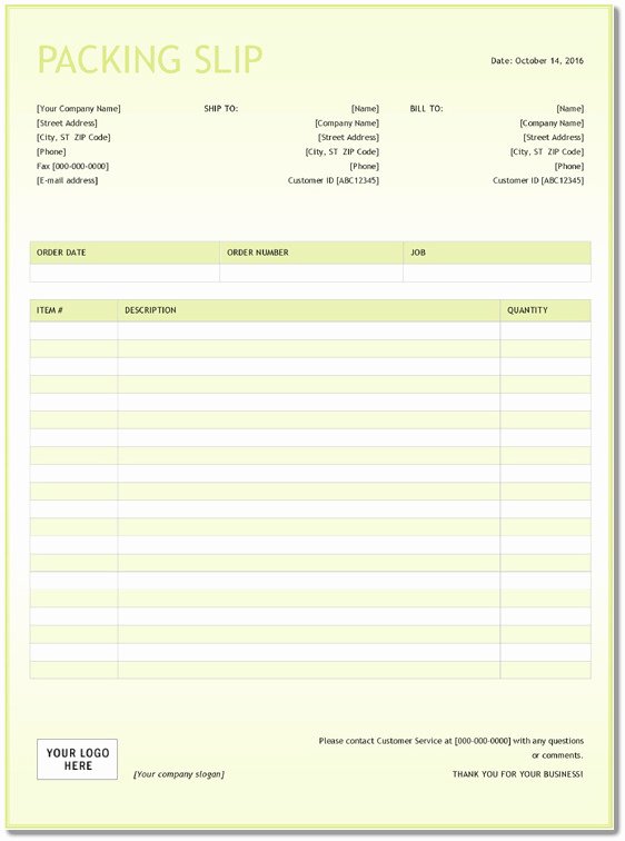 Free Packing Slip Template Luxury 8 Free Packing Slip Templates – Download Free Examples