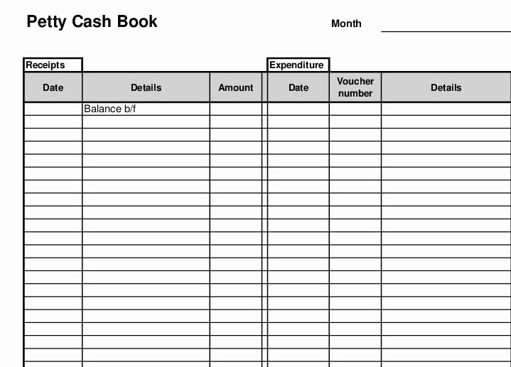 Free Petty Cash Template Best Of Bookkeeping Templates Free Bookkeeping