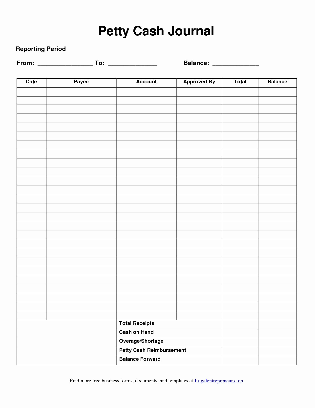 Free Petty Cash Template Inspirational 12 Petty Cash Log Template Examples Pdf