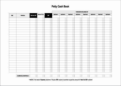 Free Petty Cash Template Lovely 5 Petty Cash Log Templates – Word Templates