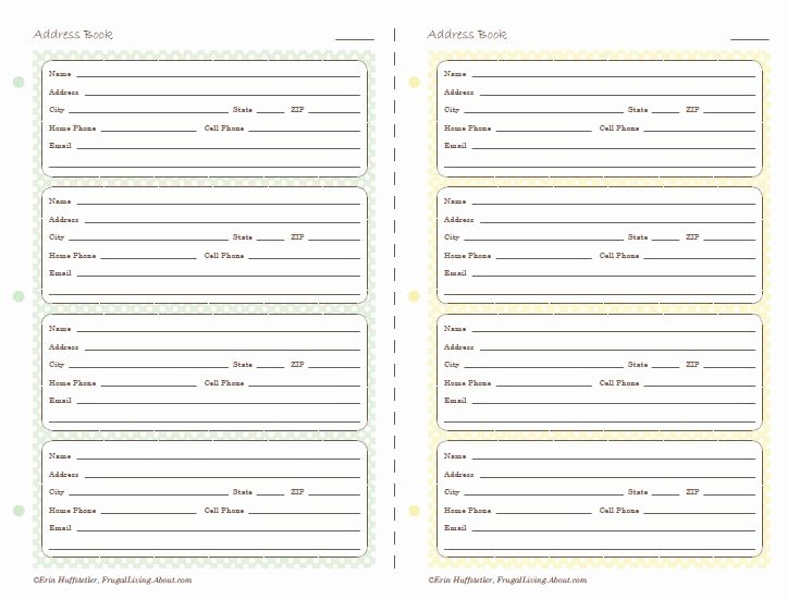 Free Printable Book Template Lovely where Can I Find Printable Address Pages for A Planner