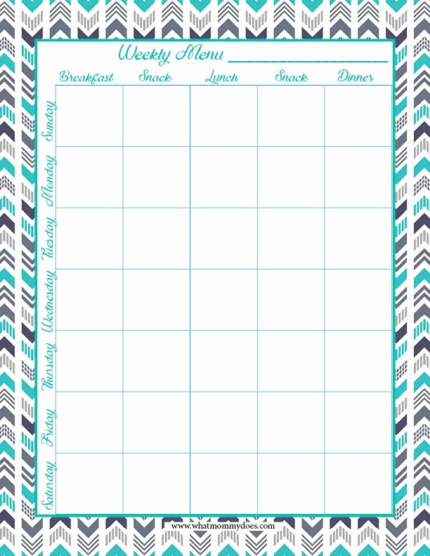 Free Printable Meal Plan Template Unique Free Printable Weekly Meal Planning Templates and A Week