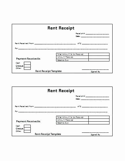 Free Rent Receipt Template Word New Rent Receipt Doc Printable Receipt Template Receipt