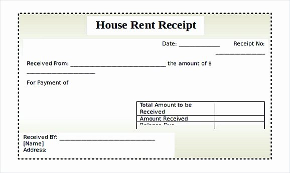 Free Rental Receipt Template Inspirational Rent Invoice Template