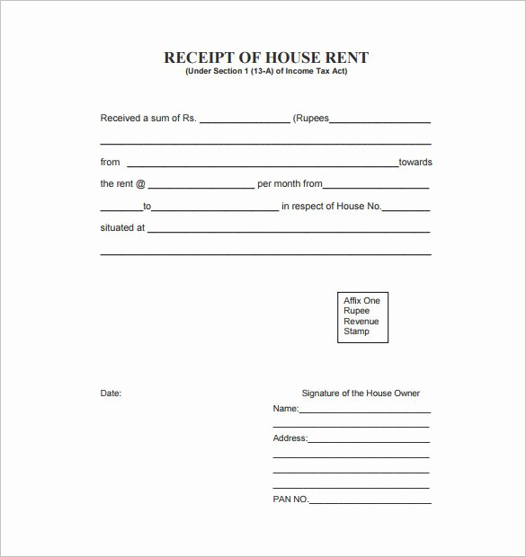 Free Rental Receipt Template New 35 Rental Receipt Templates Doc Pdf Excel